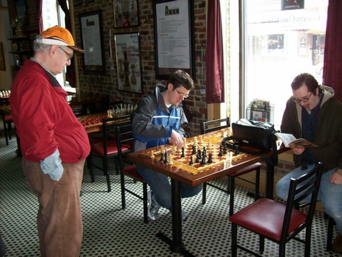 Waiting for our ride in Chess Style